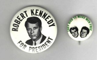 Vintage Political Pin 1968 Robert F Kennedy Pin Rfk Jfk Pin