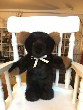 Vintage Real Fur/ Mink Teddy Bear