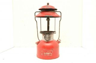 Vintage Camping Hunting Light Gas Burning Lantern Coleman 200a Marked 1978 Red