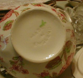 VINTAGE Johnson Brothers ROSE CHINTZ SUGAR BOWL MADE IN ENGLAND 2