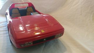 Vtg Vintage 1986 Mattel Barbie Red Ferrari Convertible Sports Car 21 "