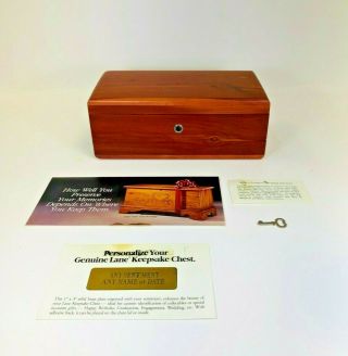 Vintage Lane Cedar Chest Keepsake Lock Box Presented By Goods Furniture W/ Key