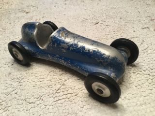 Toby Mfg.  Gas Tether Race Car Antique Pusher Cast Aluminum