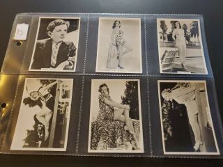 1939 Ardath Photocards (group - J) (planes - Hurricane/warships/beauties) Full - 22
