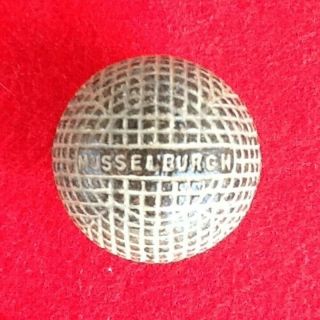 Rare Antique Golf Ball,  Gutty,  Gutta - Percha,  Musselburgh,  C1890