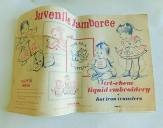 Vintage Tri Chem Hot Iron Transfers Juvenile Jamboree 1969 14 Huge Pages