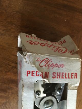 VINTAGE THE CLIPPER PECAN NUT CRACKER SHELLER SHIPS 2
