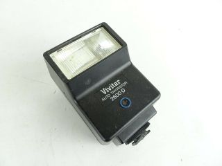Vivitar Auto Thyristor 2600 - D Flash Unit For Pentax 35mm Slr Camera Vintage