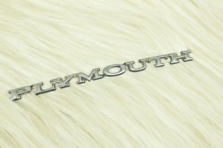 Vintage Oem Plymouth Barracuda 28591 Car Trim Emblem Automobile Script Badge
