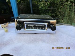 Vintage Motorola Transistor Powered Am Car Radio Rare Auto Part 12 Volt,  Ground