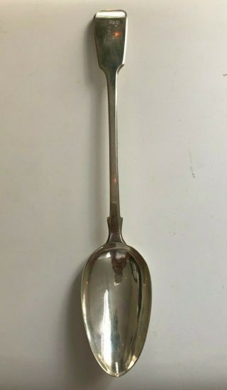 Antique English William Iv Sterling Silver Serving Spoon Mary Chawner London