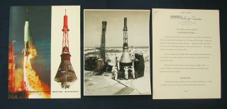 Nasa - Mcdonnell Mercury Spacecraft Brochure 1962 Rare