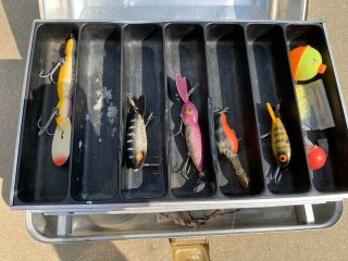 Antique Vintage Fishing Lures And Tackle Box 2