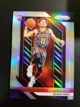 2018 - 19 Panini Prizm Silver Refractor Trae Young Rc K3