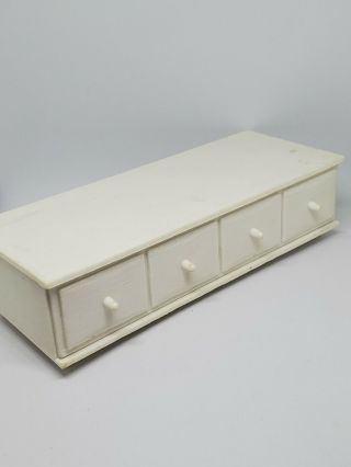 Vintage Suzy Goose Furniture Dresser Drawers Hope Chest White 1960s Barbie Doll