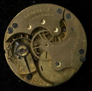 Antique 1905 Elgin Natl Watch Co.  Pocket Watch Sz.  6s 7 Jewels No Case 11909612