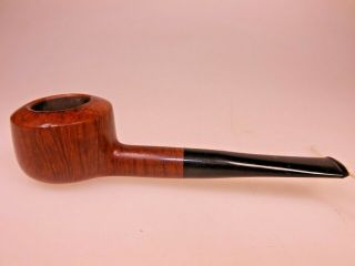 Imported Briar Small Smooth Pot Pipe 70’s Vulcanite Rubber Stem By Me