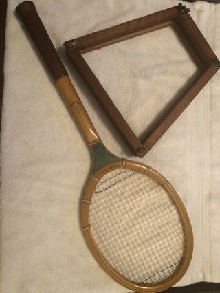 Vintage Wooden Wright & Ditson Tennis Racket.