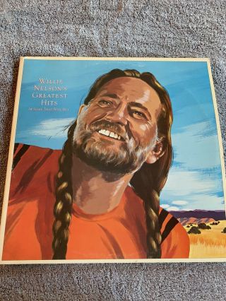 Willie Nelsons 1981 Double Lp Greatest Hits Oncassic Alt Country Vintage Vinyl