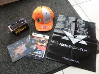 Max Verstappen Signed Driver Youth Cap 2018 F1 Grand Prix Spa,  Rb13 Diecast Car