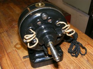 Antique Electric Motor 1910 Fidelity Electric Co.  110 Volts 3 Speeds