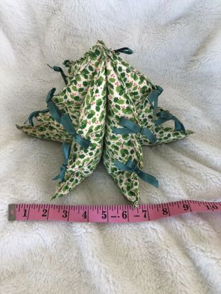 Vintage Cloth Christmas Tree 7 1/2” In Height 10” In Height