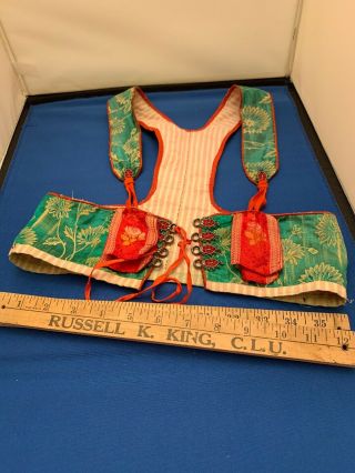 Antique Swedish Costume Vest For Doll Or Child