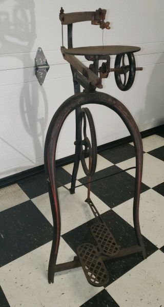 Antique Cast Iron Rogers Treadle Scroll Saw