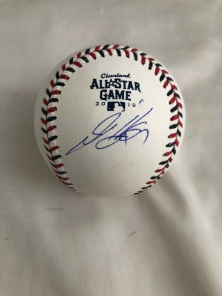 Hyun - Jin Ryu Los Angeles Dodgers Autographed 2019 All Star Baseball Rare Jsa