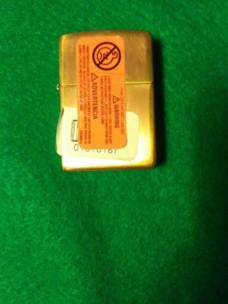 Zippo Lighter A 03 Bradford P.  A.  Usa - Brass Vintage Zippo Lighter