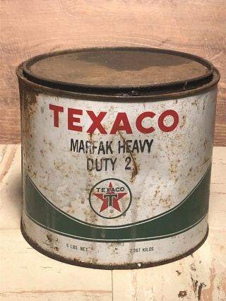 Vintage Texaco Marfak Heavy Duty 2 5lb Can