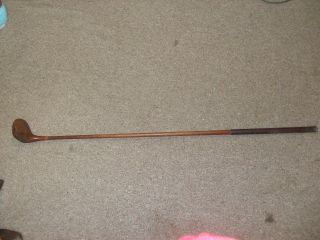 Antique Wright & Ditson St.  Andrews Hickory Wood Shaft Golf Club Turn Of Centur