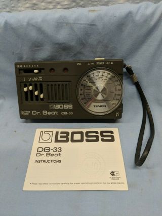 Vintage Boss Dr.  Beat Db 33 Metronome 100 Ready To Use See Pictures
