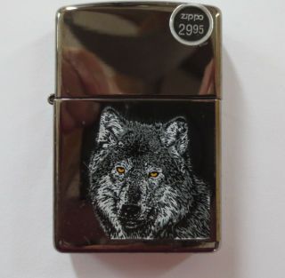 Zippo Lighter Wolf Nib 2002