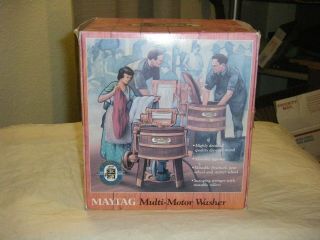 Vintage Metal & Plastic ERTL Maytag Salesman Sample Toy Washing Machine 3