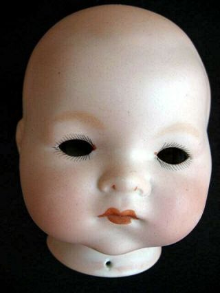 Bisque Doll Head A M Germany 341/3 Flange Head Armand Marseille Dream Baby