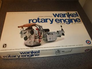 Vintage Entex Wankel Rotary Engine Model,  Complete