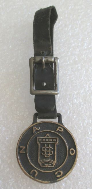 Vintage United National Association of Post Office Clerks Union Watch Fob UNAPOC 2