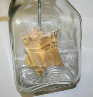 Antique Triple Marked Dazey No.  40 Glass Butter Churn – Patent 1922 3