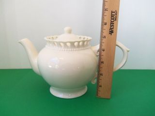 Vintage - I.  Godinger & Co.  - Pierced Tear Drop - White Teapot - Once
