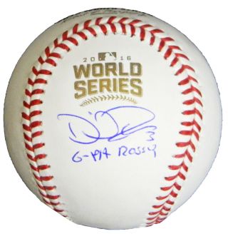 Cubs David Ross Signed 2016 World Series Baseball W/g - Pa Rossy - Schwartz