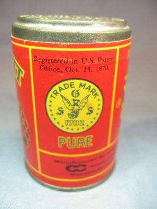Vintage WE Garrett & Sons Sweet Snuff Tin Can American Tobacco 3