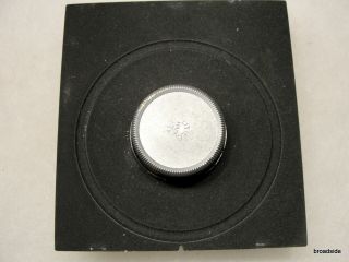 Vintage Linhof Technika lens board 4X5 Large Format w/ Ernemann 6.  8 /16.  5 lens 3