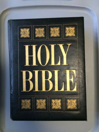 Vtg Holy Bible King James Version 1969 Omega Master Reference Red Letter Edition