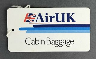 Air Uk Cabin Baggage Luggage Tag Bag Label