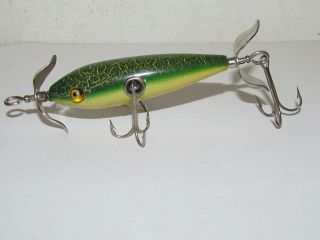 Vintage South Bend 3 Hook Minnow Bait Fishing Lure Stamped Props