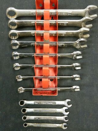Vintage Craftsman Metric 12pc 12 Pt Combination Wrench Set 6mm - 18mm U.  S.  A.