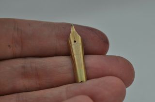 Lovely Large Vintage Parker Duofold N Spare Fountain Pen Nib 14ct - Broad Tip
