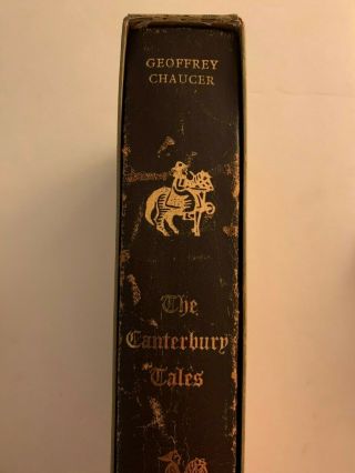 The Canterbury Tales : Geoffrey Chaucer Folio Society In Slipcase (1974) Wow