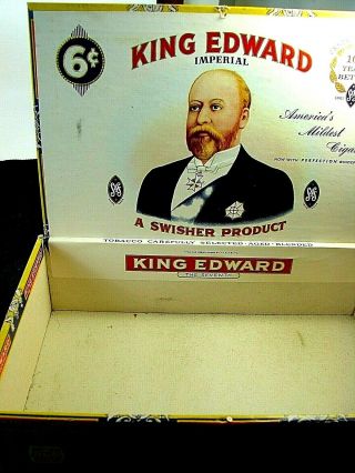 Vintage King Edward Cigar Box From The 50s To 70s - &